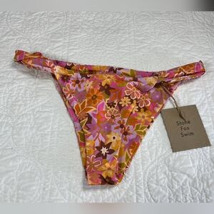 NWT Stone Fox Swim Retro Pop Bijou Bikini Bottoms